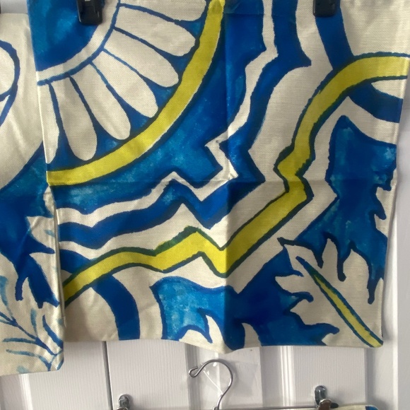 Set of 4 Blue Abstract Art Pattern Polyester Cushion Cover NWOT - MAKE Offer - Picture 3 of 8